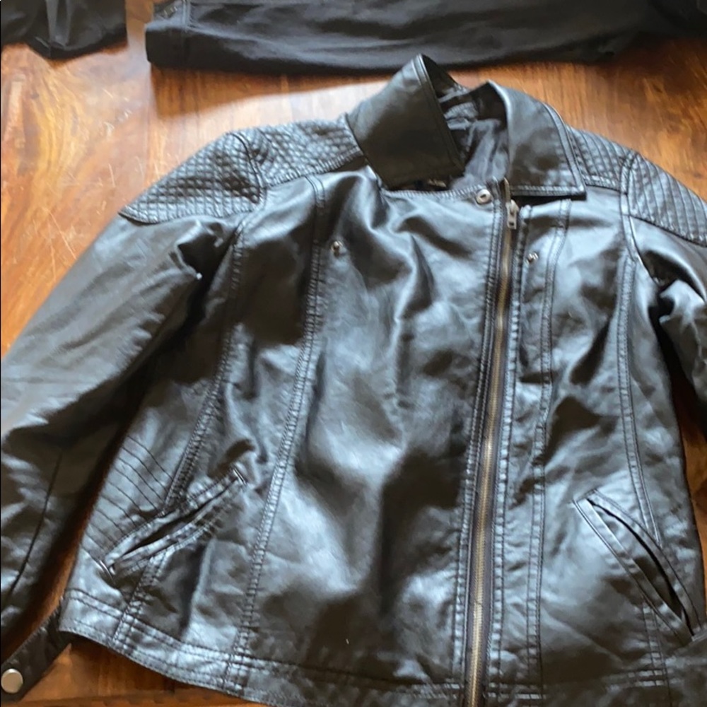 Forever 21 discontinued fake leather jacket
